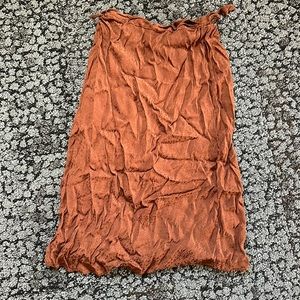 Brown wrap skirt